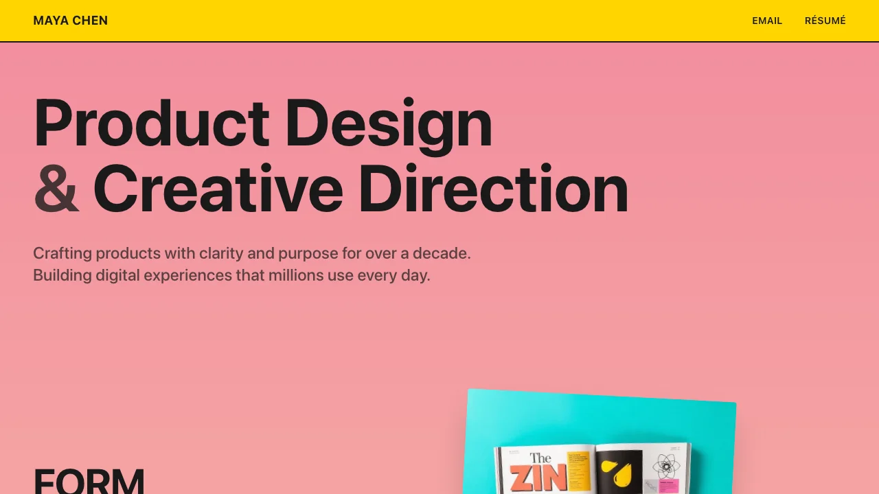 Loading preview of Sonder - Designer Portfolio Website Template